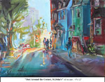 Just Around the Corner, St. John's, Oil on Canvas